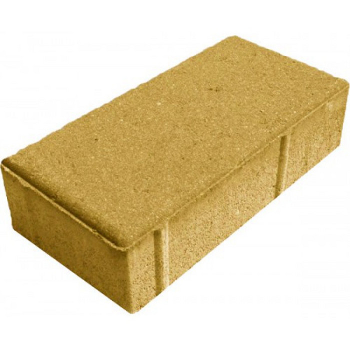 Брусчатка тротуарная Новый город 240х160х60 Желтый